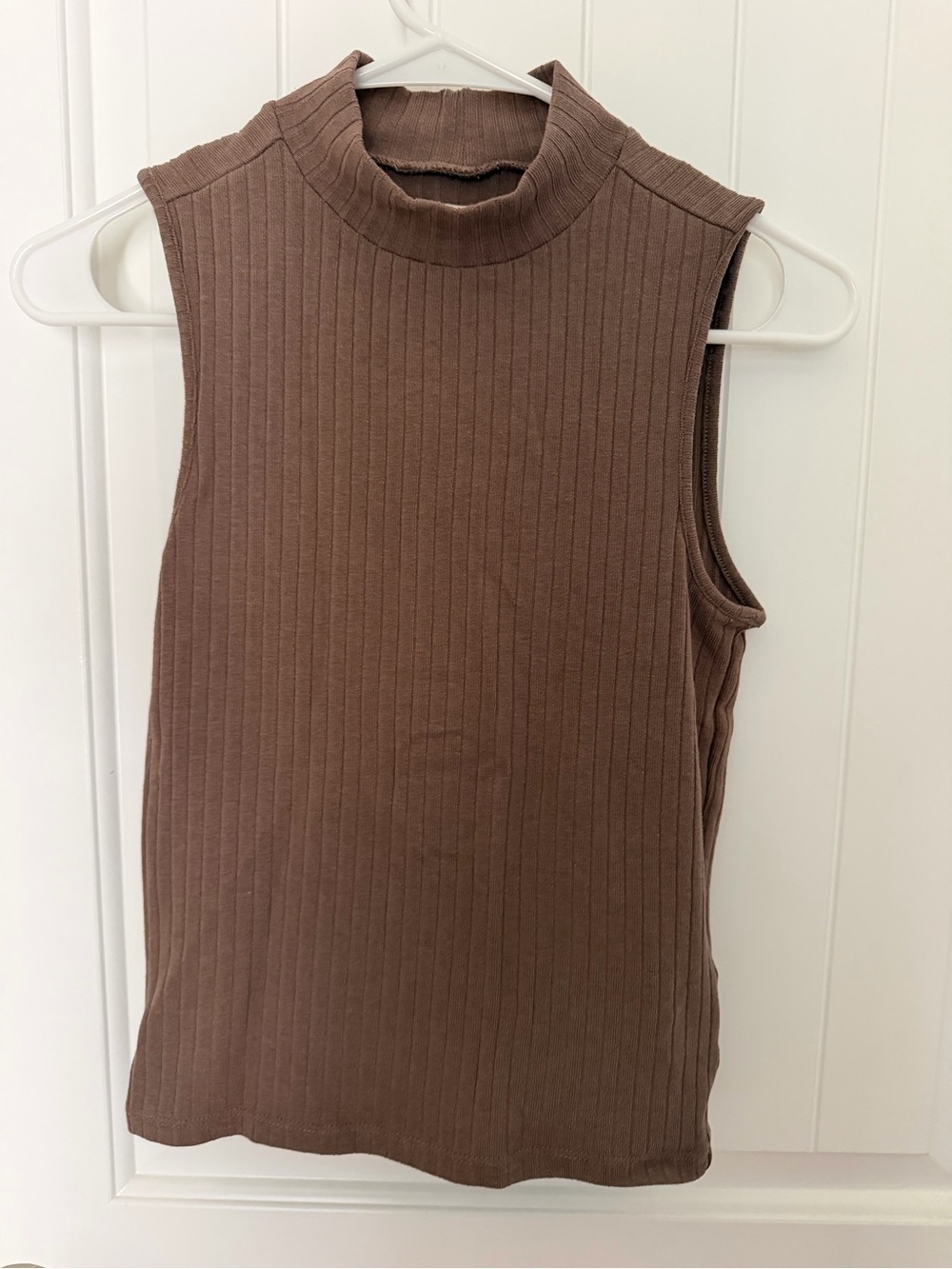 Madewell brown ribbed tank